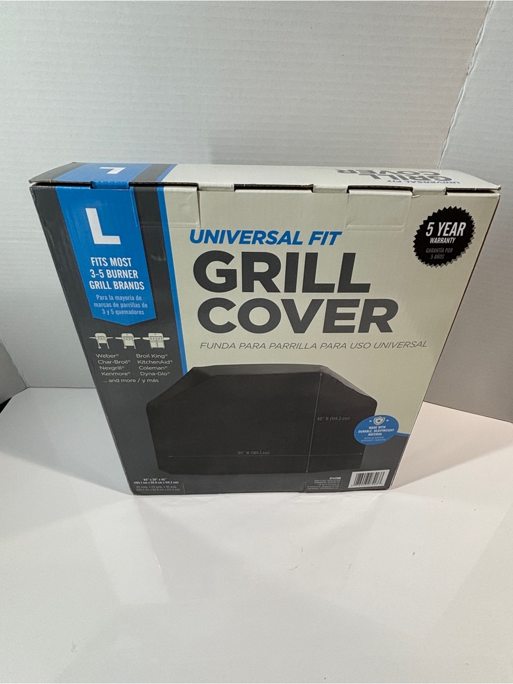 Universal Fit Large Black Grill Cover